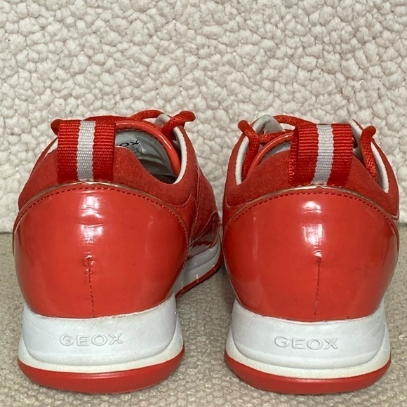 Geox Womens Respira Orange/Gold Casual Athletic Breathable Sneakers Shoes SZ 7 - Picture 4 of 12